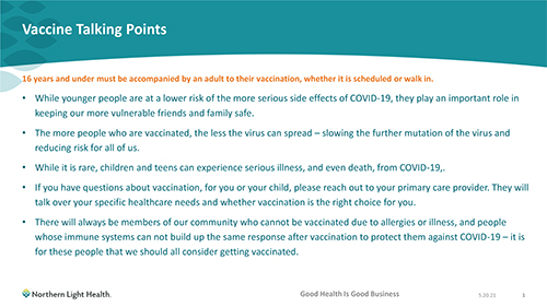 Vaccine Talking Points