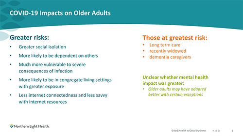 Social Isolation, COVID-19 and Older Adults