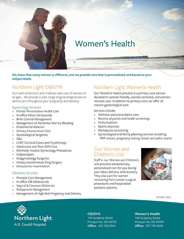 Women's Health Northern Light AR Gould