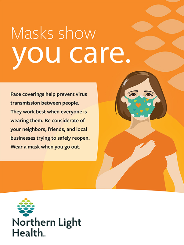 Northern Light Health Face Covering Poster