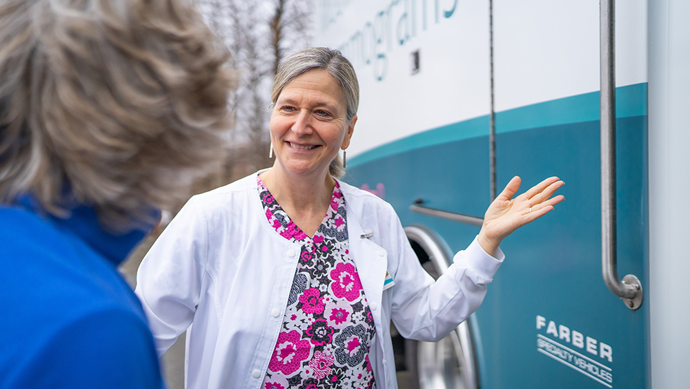 Due for a mammogram? Make it mobile.