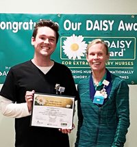 Caid Cummings, RN and Sam Foss, VP, Nursing