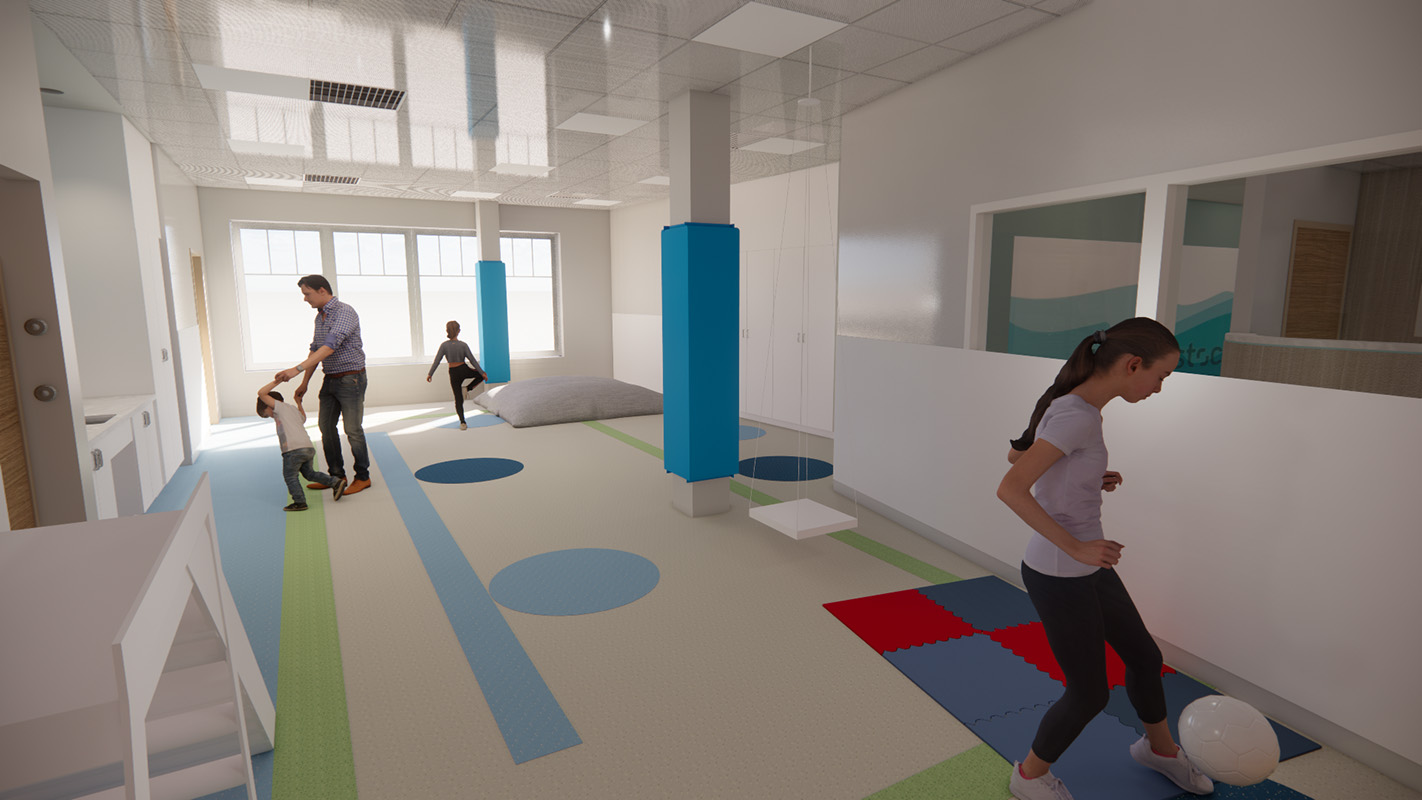 Acadia Hospital Rendering PT Room