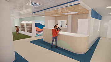 Acadia Hospital Rendering Welcome Counter Thumbnail