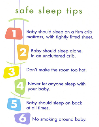 Safe sleep tips for your infant